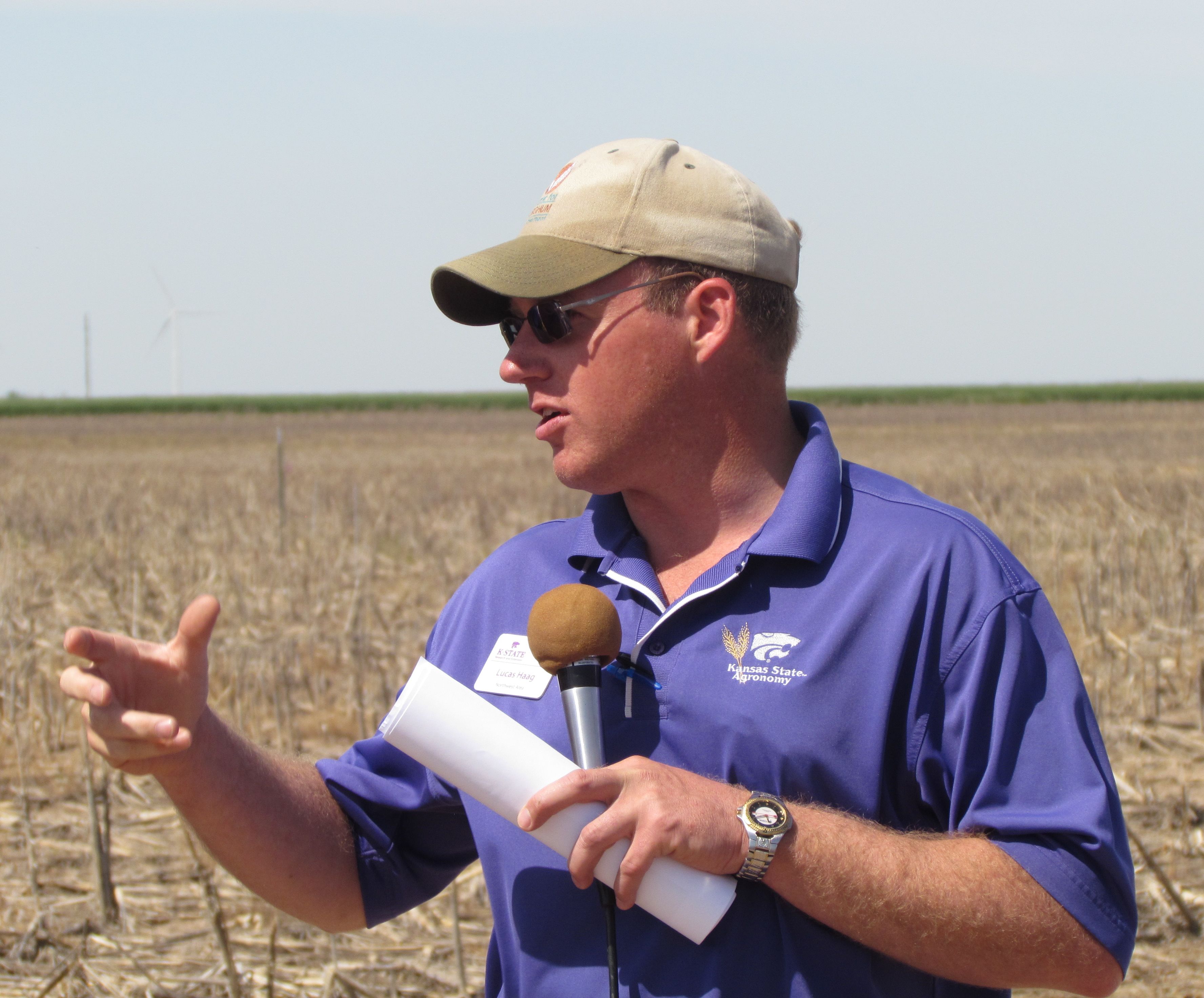 Lucas Haag at a field day